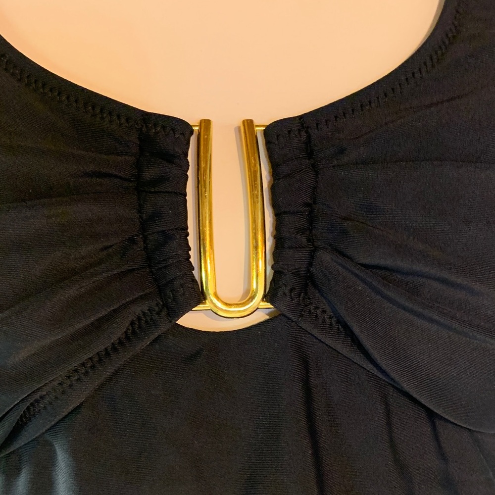 Black One-Piece tummy control Swimsuit - Picture 3 of 5